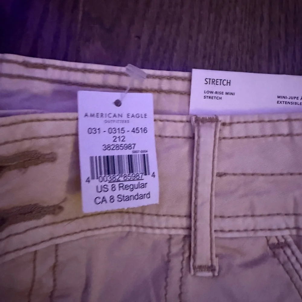 American Eagle Outfitters Cream Mini Skirt - Picture 3 of 4